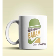 Hediye Zengini Kişiye Özel Benim Babam Tasarımlı Beyaz Kupa Bardak