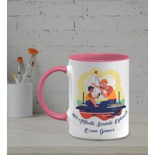 Hediye Zengini Kişiye Özel Her Aktivite Seninle Eğlenceli Temalı Pembe Renk Kupa