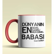 Hediye Zengini Kişiye Özel Dünyanın En En En Babası 2 Temalı Kırmızı Kupa Bardak