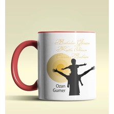 Hediye Zengini Kişiye Özel Babalar Günün Kutlu Olsun 13 Tema Kırmızı Kupa Bardak