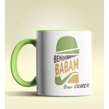 Hediye Zengini Kişiye Özel Benim Babam Tasarımlı Yeşil Kupa Bardak