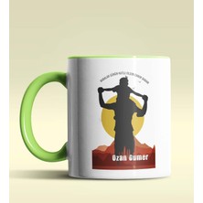 Hediye Zengini Kişiye Özel Babalar Günün Kutlu Olsun 8 Tema Yeşil Kupa Bardak