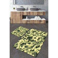 Modanoiva  Yıkanabilir Kaymaz Dot Taban 2'li Banyo Paspası ( 50CM x 60CM - 60CM x 100CM) MNP1136