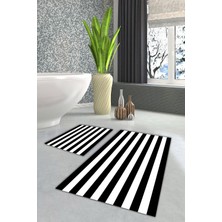 Modanoiva  Yıkanabilir Kaymaz Dot Taban 2'li Banyo Paspası ( 50CM x 60CM - 60CM x 100CM) MNP1127