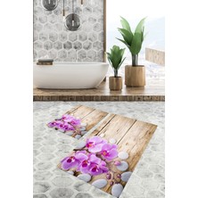 Modanoiva  Yıkanabilir Kaymaz Dot Taban 2'li Banyo Paspası ( 50CM x 60CM - 60CM x 100CM) MNP1108