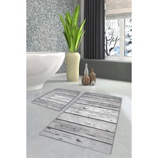 Modanoiva  Yıkanabilir Kaymaz Dot Taban 2'li Banyo Paspası ( 50CM x 60CM - 60CM x 100CM) MNP1158