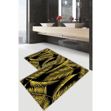 Modanoiva  Yıkanabilir Kaymaz Dot Taban 2'li Banyo Paspası ( 50CM x 60CM - 60CM x 100CM) MNP1178