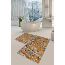 Modanoiva Yıkanabilir Kaymaz Dot Taban 2'li Banyo Paspası ( 50CM x 60CM - 60CM x 100CM) MNP1040