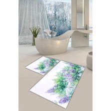 Modanoiva  Yıkanabilir Kaymaz Dot Taban 2'li Banyo Paspası ( 50CM x 60CM - 60CM x 100CM) MNP1082