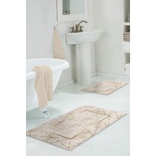 Modanoiva  Yıkanabilir Kaymaz Dot Taban 2'li Banyo Paspası ( 50CM x 60CM - 60CM x 100CM) MNP3071