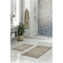 Modanoiva Yıkanabilir Kaymaz Dot Taban 2'li Banyo Paspası ( 50CM x 60CM - 60CM x 100CM) MNP3082