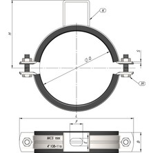 Zımpex 2 ½” 75-84 mm Ağır Yük Kafalı Kelepçe (20 Adet)