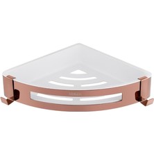 Venezia Köşe Banyo Rafı Sky Rose Gold