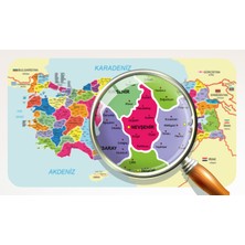 Harita Sepeti Eğitici ve Öğretici Dünya ve Türkiye Haritası Çocuk Odası Duvar Sticker 3882