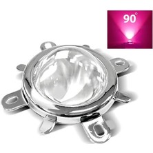 Profisher 20W-120W LED Için 44MM 90° Optik Cam Lens + Reflektör + Kasa