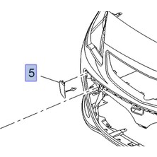 Opel Astra J 2013 ve Sonrası  Ön Tampon Çeki Demir Kapağı