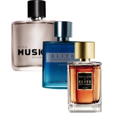 Avon Elite Gentleman Reserve Absolute Elite Gentleman ve Musk Vulcain Erkek Parfüm Paketi