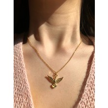 Soiestore Anka Kuşu Altın Kaplama Kolye