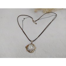 Hd Marketim Otantik Modern Taşlı Balık Kolye