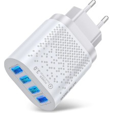 Zuidid 48 W 3 Amper 4 USB Portlu Hızlı Şarj Cihaz - Çoklu Şarj