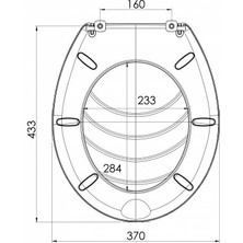 Luxwares 433X370 Line Klozet Kapağı