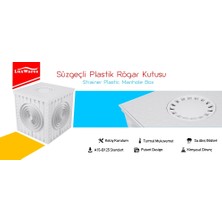 Luxwares 30X30 Süzgeçli Plastik Rögar Menhol Kapak ve Çerçeve