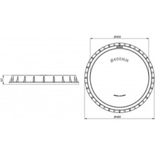 Luxwares Ø 400 mm Pvc Boru Tapası