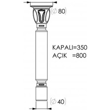 Luxwares Ø 40X80 Evye Sifonu