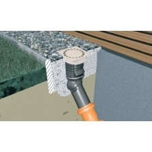 Luxwares Ø 110 mm - 25X25 Altan Çıkışlı Çamur Süzgeci