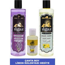 Ilgaz Elit 400 ml Lavanta Kolonyası + 400 ml Çeşme Limon Kolonyası + Cep Limon Kolonyası