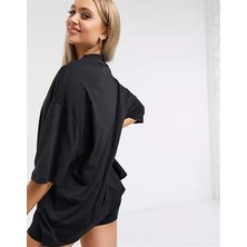 Oversize Unisex 4505  T Shirt Siyah