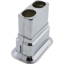 Eterplast Ø16 mm Boru Gizleme Geniş Çiftli Hareketli Kilitli Krom  Kısa (30 Adet)