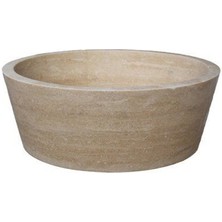 Raymer Tezgah Üstü Yarım Leğen Doğaltaş Mermer Lavabo