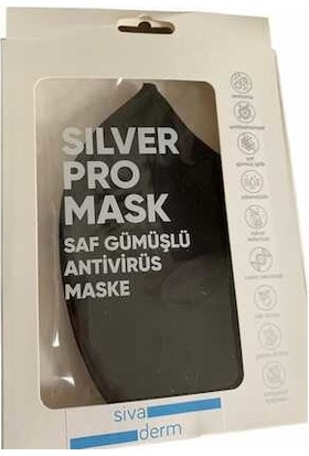 Sivaderm Silver Pro Mask Saf Gümüşlü Maske