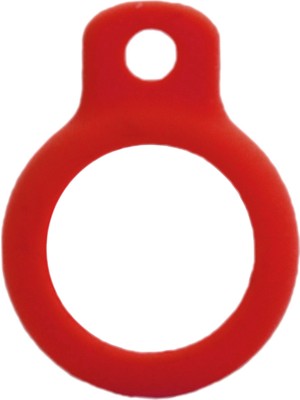 Coverzone Airtag Için Anahtarlıklı Koruyucu Slikon Çerçeve Kılıf Hold Kırmızı