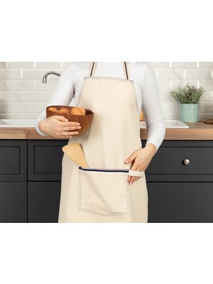 Madame Coco Fiori Mutfak Önlüğü - Bej