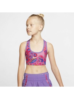 Nike Swoosh Aop Rev Bra Kiz Çocuk Sporcu Sütyen