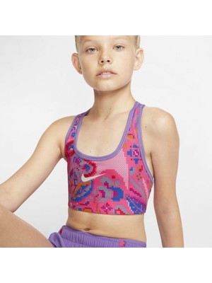 Nike Swoosh Aop Rev Bra Kiz Çocuk Sporcu Sütyen