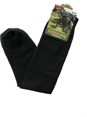 Mercantex Askeri Yazlık Çorap Siyah Havacı Çorap Jandarma Çorap 12LI