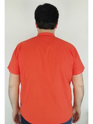Tousus Kısa Kol Oranj Erkek Gömlek KK-18022-TSS