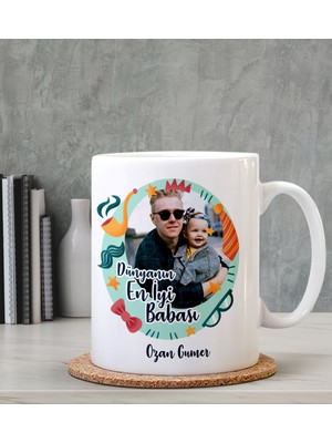 Hediye Zengini Kişiye Özel Fotoğraflı 2 Tasarımlı Beyaz Kupa