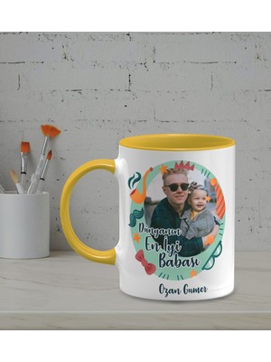 Hediye Zengini Kişiye Özel Dünyanın En Iyi Babası Temalı Sarı Renk Kupa