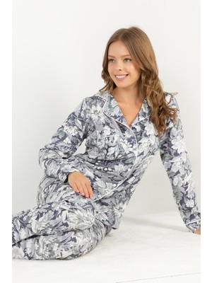 Doremi Mist Flower Uzun Kollu Kadın Pijama Takımı