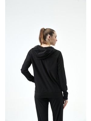 Dagi Siyah D-Active Kapüşonlu Sporcu Tracksuit Hoodie