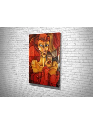Tablo 360 Picasso Stili Kadın Kanvas Tablo