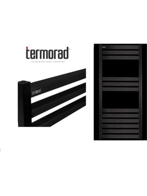 Termorad Siyah Mat Alüminyum Havlupan 50*1100 cm Termorad Petsa Slim