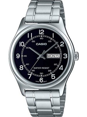 Casio MTP-V006D-1B2UDF Erkek Kol Saati Metal Kasa 5 ATM Suya Dayanıklı Takvimli Çelik Kordon