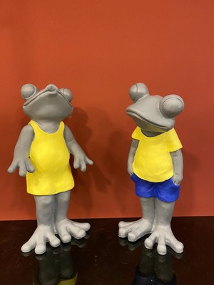 By Ari Ikili Kurbağa Dekor-Hf213-1