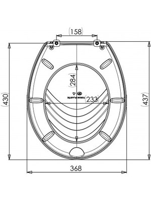 Luxwares 437X368 Abs Klozet Kapağı