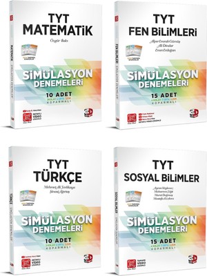 3D Tyt Matematik Türkçe Fen Sosyal Deneme Seti Yeni 2021